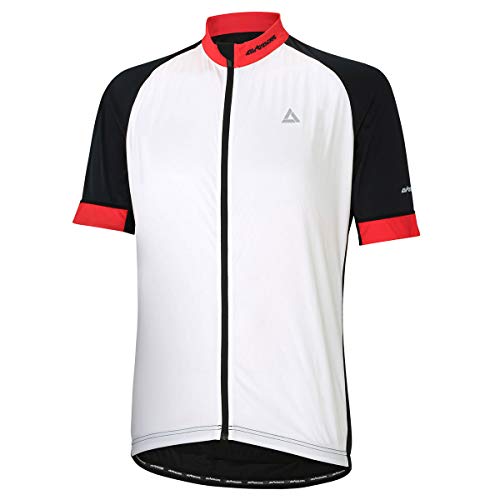 Airtracks Funktions Fahrradtrikot Kurzarm Pro Line - weiß-schwarz-rot - L von Airtracks