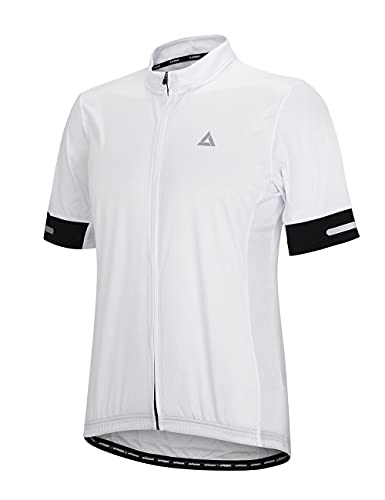 Airtracks Funktions Fahrradtrikot Kurzarm Pro Team Line II Atmungsaktiv - weiß - M von Airtracks