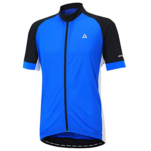 Airtracks Fahrradtrikot Kurzarm Pro Team Line Radtrikot Jersey Bike Radler Shirt Atmungsaktiv Schnelltrocknend Reflektierend Größen XS S M XL XXL XXXL XXXXL - blau-schwarz - L von Airtracks