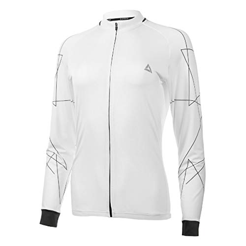 Airtracks Funktions Fahrradtrikot Langarm Pro Line - weiß - M von Airtracks