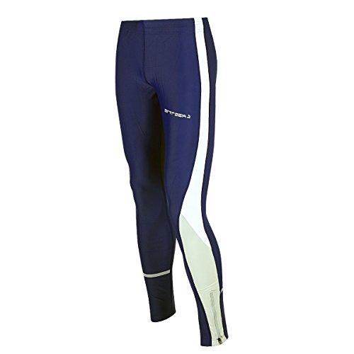 Airtracks Herren Laufhose Lang Jogginghose Trainingshose Jogginghose Fitnesshose Leggings Fahrradhose - Navy-blau - L - Herren von Airtracks