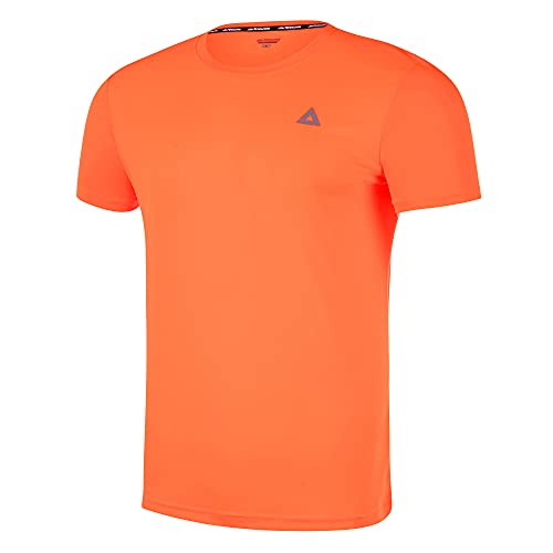 Airtracks Herren Funktions Laufshirt Kurzarm Comfort Line Running T-Shirt Trainingsshirt für Männer Funktionsshirt Sportshirt Fitness Kurzarmshirt S M L XL XXL 3XL 4XL - orange - L von Airtracks