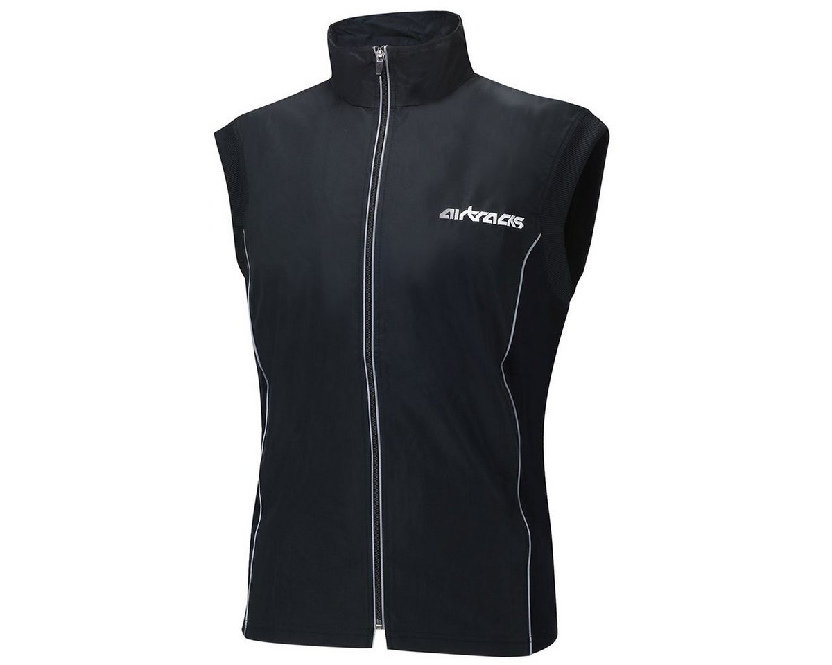 Airtracks Funktionsweste Herren Thermo Fahrradweste / Laufweste Pro Radweste für die kalte Jahreszeit Herbst Winter, » S M L XL XXL XXXL « von Airtracks