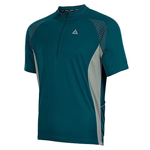 Airtracks Herren Fahrradtrikot Kurzarm Team II Radtrikot Jersey Bike Radler Shirt Atmungsaktiv Schnelltrocknend Reflektierend Größen XS S M XL XXL - grün - XXL Airtracks Herren Fahrradtrikot Kurzarm Team II Radtrikot Jersey Bike Radler Shirt Atmungsaktiv Schnelltrocknend Reflektierend Größen XS S M XL XXL - grün - XXL von Airtracks
