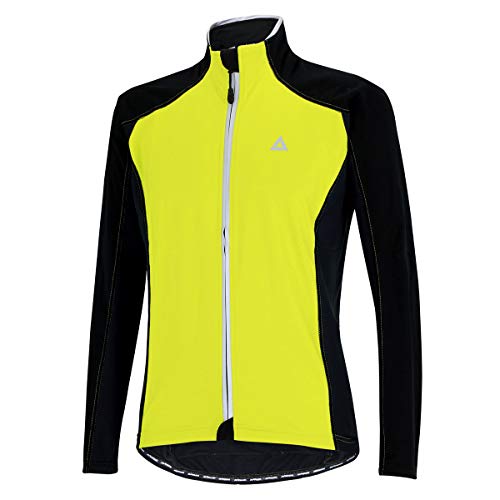 Airtracks Herren Thermo Winter Fahrradjacke Softshell Radjacke Comfort Line - schwarz neon L von Airtracks