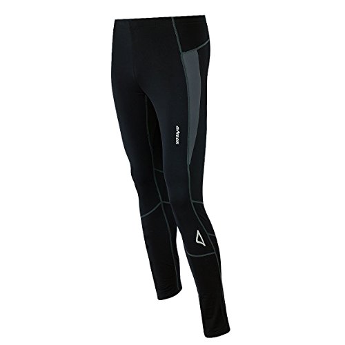 Airtracks Herren Winter Thermo Laufhose Lang Jogginghose Trainingshose Jogginghose Fitnesshose Leggings Fahrradhose - schwarz-grau - L Airtracks Herren Winter Thermo Laufhose Lang Jogginghose Trainingshose Jogginghose Fitnesshose Leggings Fahrradhose - schwarz-grau - L von Airtracks