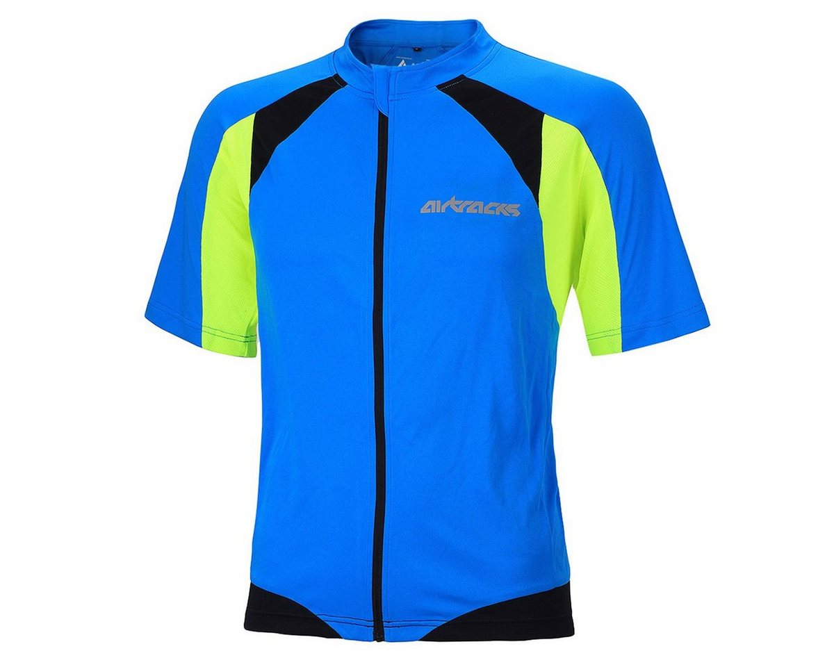 Airtracks Radtrikot Herren Fahrradtrikot Kurzarm Pro T (atmungsaktives Radtrikot - Jersey mit Quick Dry & Anti-UV) » S M L XL XXL XXXL « von Airtracks