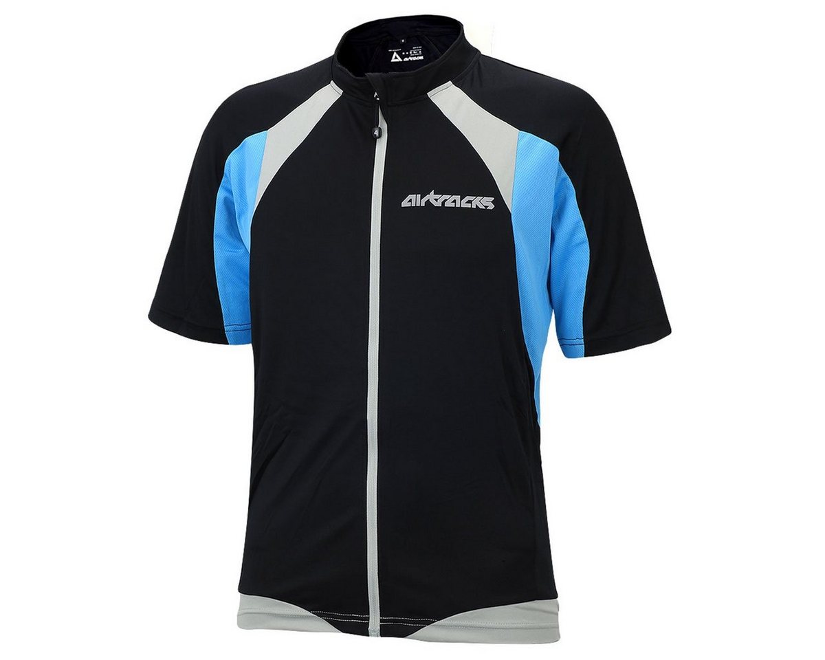 Airtracks Radtrikot Herren Fahrradtrikot Kurzarm Pro T (atmungsaktives Radtrikot - Jersey mit Quick Dry & Anti-UV) » S M L XL XXL XXXL « von Airtracks