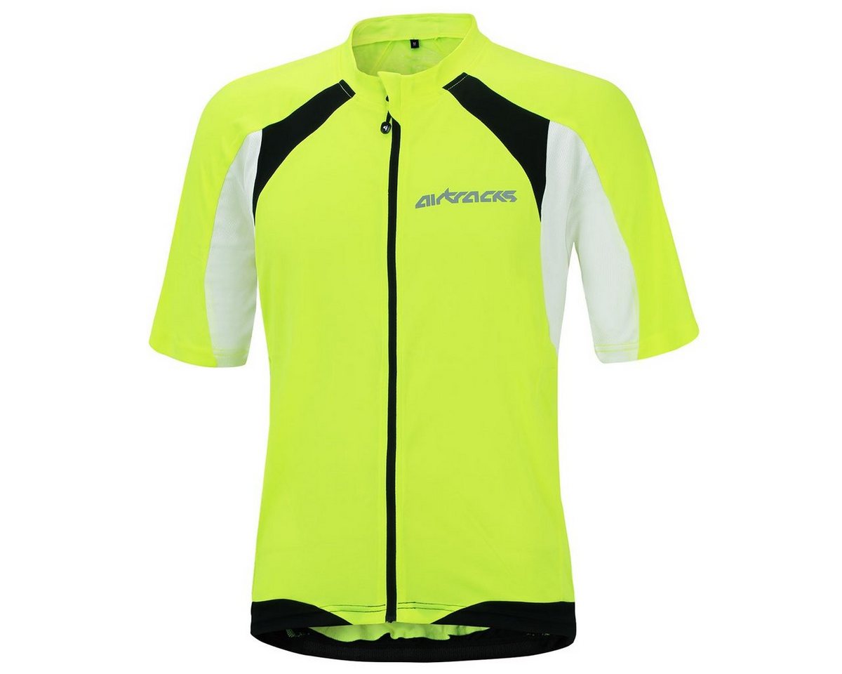 Airtracks Radtrikot Herren Fahrradtrikot Kurzarm Pro T (atmungsaktives Radtrikot - Jersey mit Quick Dry & Anti-UV) » S M L XL XXL XXXL « von Airtracks