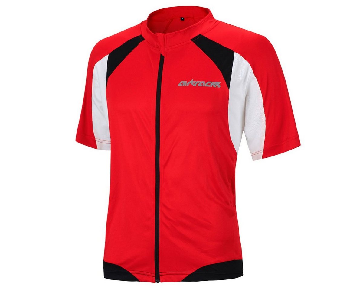 Airtracks Radtrikot Herren Fahrradtrikot Kurzarm Pro T (atmungsaktives Radtrikot - Jersey mit Quick Dry & Anti-UV) » S M L XL XXL XXXL « von Airtracks