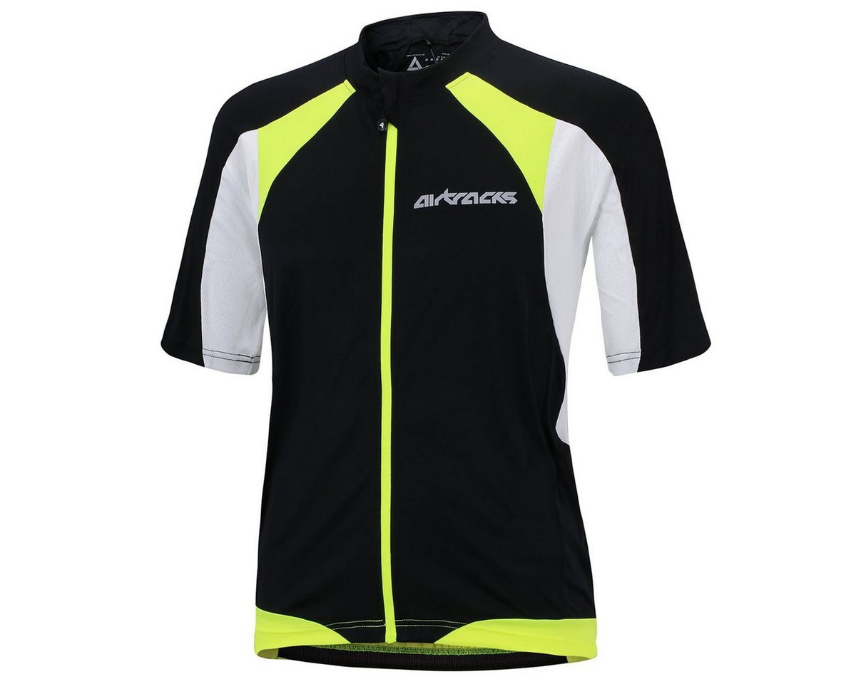 Airtracks Radtrikot Herren Fahrradtrikot Kurzarm Pro T (atmungsaktives Radtrikot - Jersey mit Quick Dry & Anti-UV) » S M L XL XXL XXXL « von Airtracks