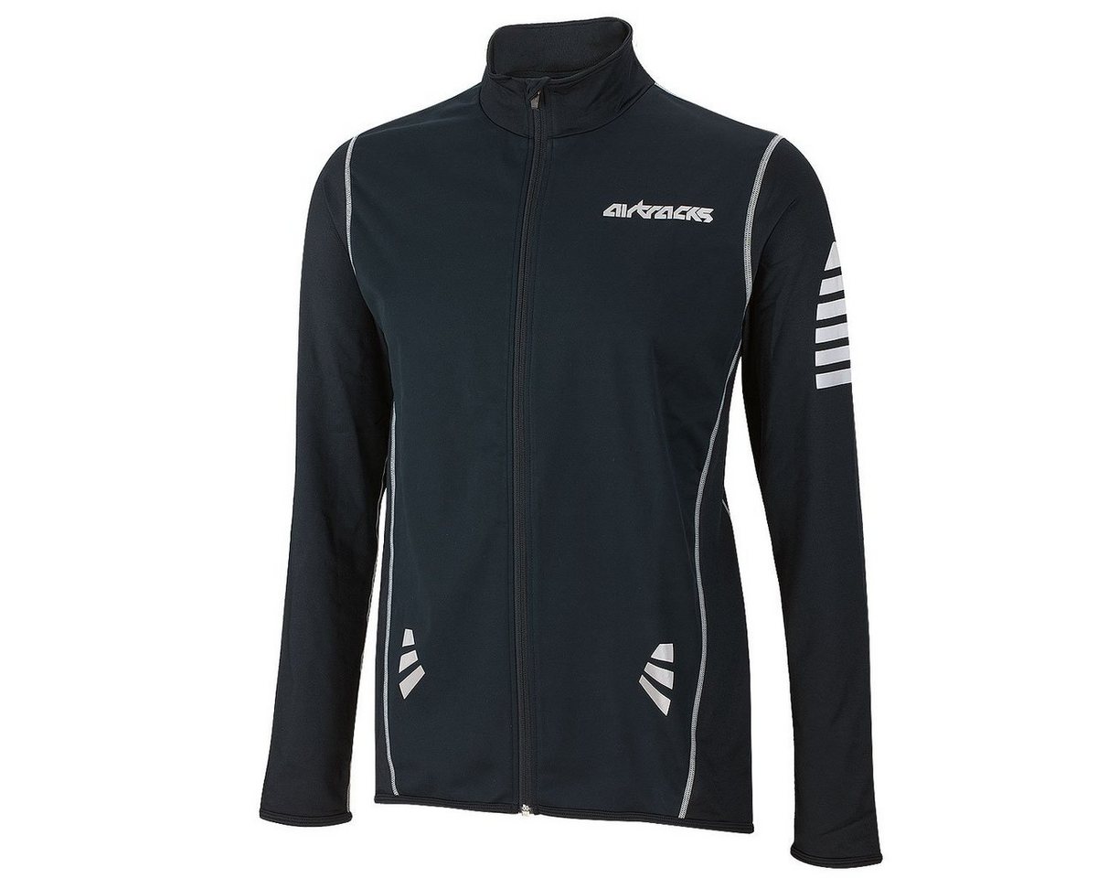 Airtracks Radtrikot Herren Windstopper Thermo Fahrradtrikot Langarm Pro Winter Fleece Radtrikot für Herbst-Winter » S M L XL XXL XXXL « von Airtracks