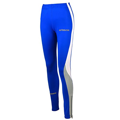 Airtracks Damen Thermo Laufhose Lang - Winter Funktions Running Tight - Warm - Atmungsaktiv - Reflektoren - royal-blau - XXL - Damen von Airtracks