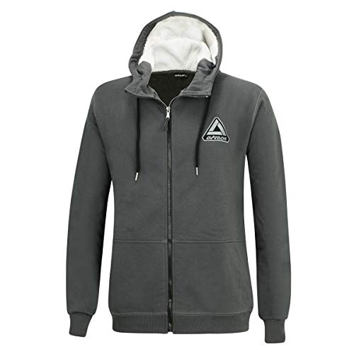 Airtracks Winter Sweatshirt Crew Pro Line mit Kapuze und Full Zip (S, Grafit) von Airtracks