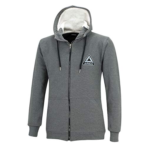 Airtracks Winter Sweatshirt Crew Pro Line mit Kapuze und Full Zip (XL, Dunkel Melange) von Airtracks