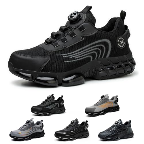 AiryMotion Sicherheitsschuhe Herren Damen Stahlkappe Sneakers Leichte Atmungsaktive rutschfeste Arbeitsschuhe Black 42 EU AiryMotion Sicherheitsschuhe Herren Damen Stahlkappe Sneakers Leichte Atmungsaktive rutschfeste Arbeitsschuhe Black 42 EU von AiryMotion