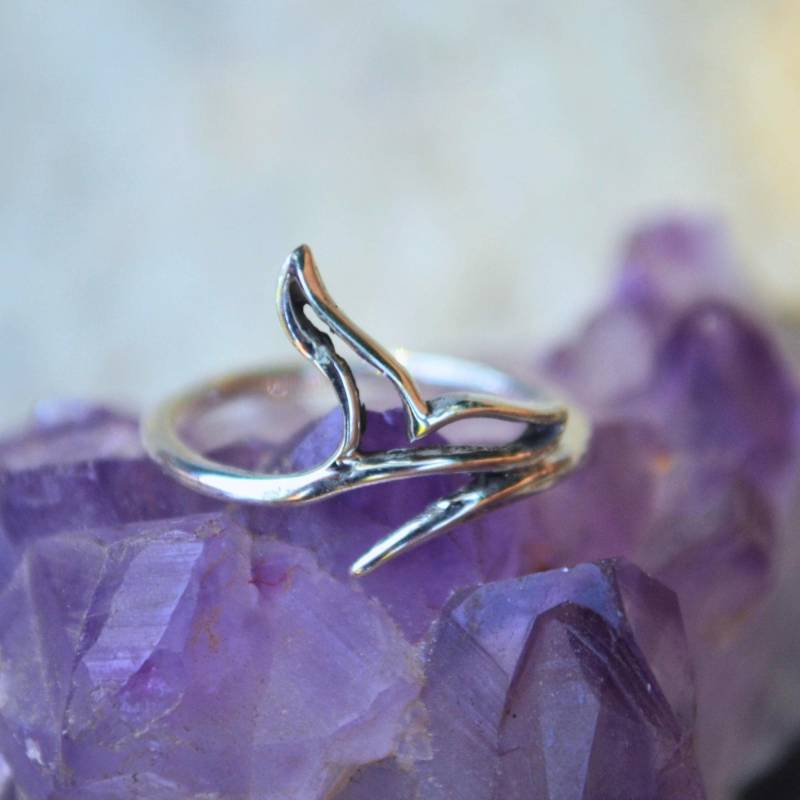 Whale Tail Ring Aus Sterlingsilber Ocean Wave Schmuck Whale Tail Ring Aus Sterlingsilber Ocean Wave Schmuck von AishayaShop