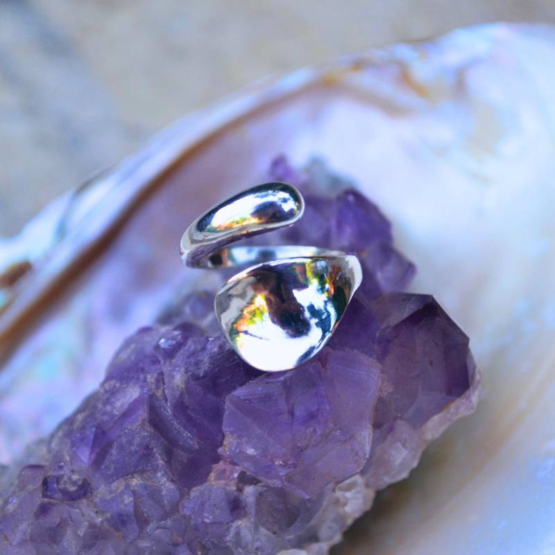 Verstellbarer Boho-Ring Aus Oxidiertem Sterlingsilber Verstellbarer Boho-Ring Aus Oxidiertem Sterlingsilber von AishayaShop