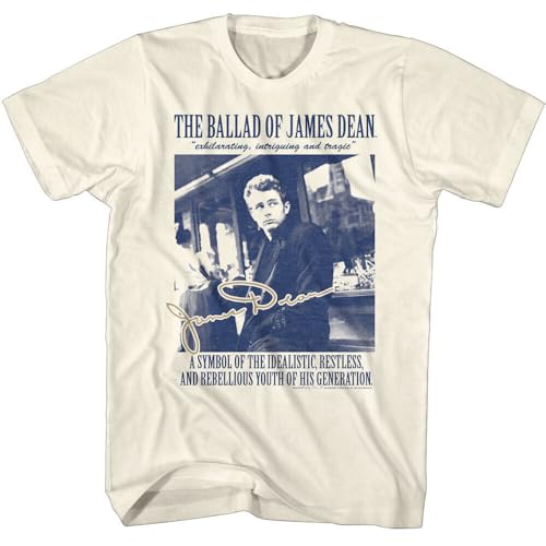 James Dean The Ballad Rebellious Youth of His Generation Men's T Shirt Apricot M James Dean The Ballad Rebellious Youth of His Generation Men's T Shirt Apricot M von Aisili