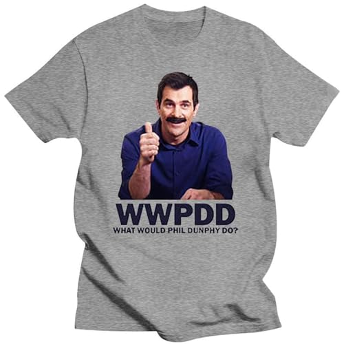 Modern Family What Would Phil Dunphy DO T-Shirt Sizes SMALLMEDIUMLARGEXL 100% Cotton Short Sleeve T-Shirt Grey 3XL Grey S von Aisili