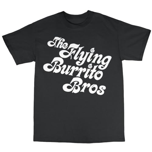 The Flying Burrito Brothers T-Shirt 100% Cotton Gram Parsons Chris Hilman Black L von Aisili