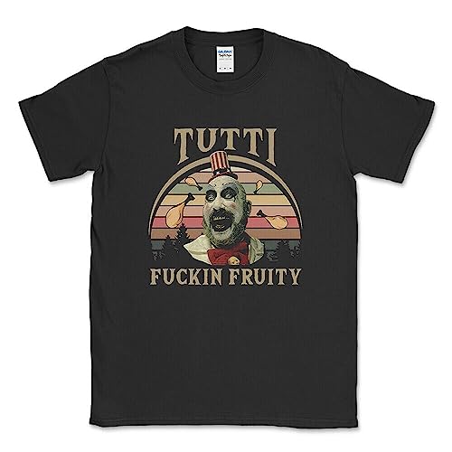 Tutti Fukin Fruity Captain Spaulding Vintage T-Shirt Size 2XL 3XL Black XXL von Aisili