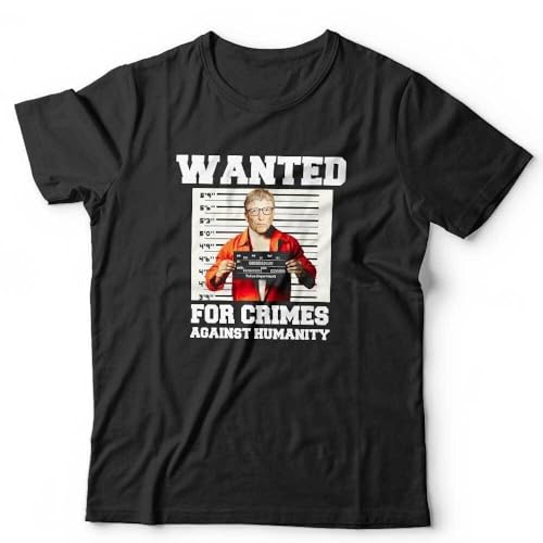 Wanted for Crimes Against Humanity Bill Gates Tshirt Unisex Black L Wanted for Crimes Against Humanity Bill Gates Tshirt Unisex Black L von Aisili
