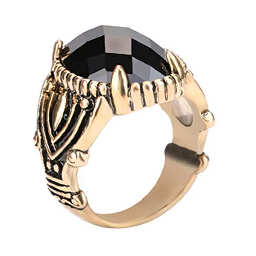 Aisoway Vier-greifer-Personality Male Ring-Weinlese Kühle Ringe Für Männer Gold Größe 9 von Aisoway