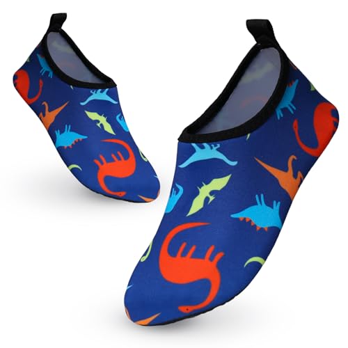 Aisprts Badeschuhe Kinder Wasserschuhe Jungen Mädchen Atmungsaktive Schnell Trocknende Barfussschuhe Kinder Schwimmschuhe Aquaschuhe Strandschuhe für Pool Wassersport von Aisprts