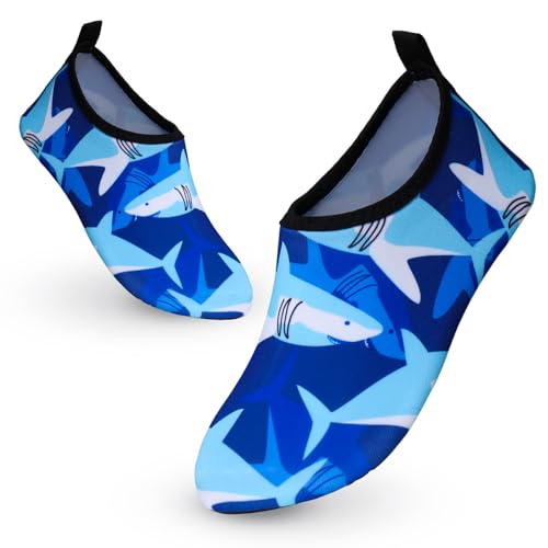 Aisprts Badeschuhe Kinder Wasserschuhe Jungen Mädchen Atmungsaktive Schnell Trocknende Barfussschuhe Kinder Schwimmschuhe Aquaschuhe Strandschuhe für Pool Wassersport von Aisprts