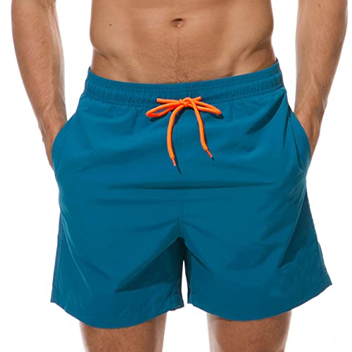 Aisprts Badeshorts Herren Atmungsaktive Schnell Trocknende Badehose mit 3 Taschen Schwimmhose Herren mit Mesh-Futter und Verstellbarem Kordelzug von Aisprts