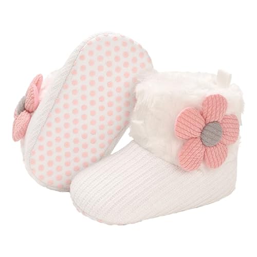 Aisprts Unisex Baby Winterschuhe,Neugeborenen Baumwoll Baby Mädchen Jungen boots Stiefel Sock mit Fleece Futter Rutschfest Wärme Babyschuhe 0-6 Monate,I1 von Aisprts