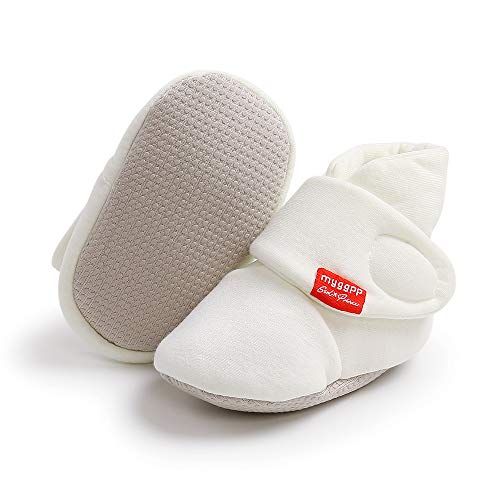 Aisprts Unisex Baby Winterschuhe,Neugeborenen Baumwoll Baby Mädchen Jungen boots Stiefel Sock mit Fleece Futter Rutschfest Wärme Babyschuhe 12-18 Monate,B4 von Aisprts