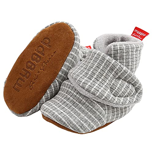 Aisprts Unisex Baby Winterschuhe,Neugeborenen Baumwoll Baby Mädchen Jungen boots Stiefel Sock mit Fleece Futter Rutschfest Wärme Babyschuhe 6-12 Monate,A1 von Aisprts