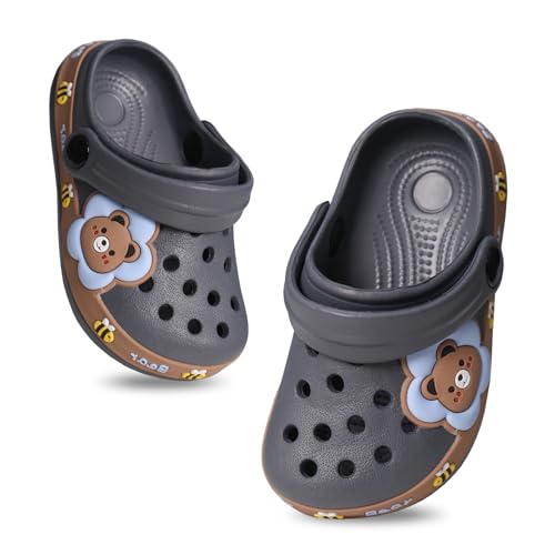 Aisprts Unisex Clogs Kinder Gartenschuhe für Jungen Mädchen rutschfeste Gartenclogs Dinosaurier Pantoletten Kinder Gummi Hausschuhe Sommer Kinder Hausschuhe Latschen (GY,28) von Aisprts