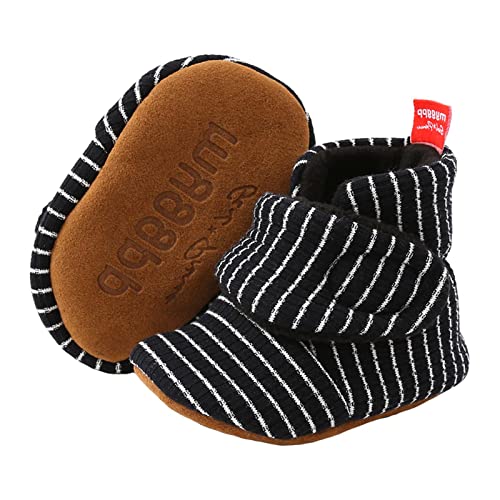 Aisprts Unisex Baby Winterschuhe,Neugeborenen Baumwoll Baby Mädchen Jungen boots Stiefel Sock mit Fleece Futter Rutschfest Wärme Babyschuhe 0-6 Monate,A3 von Aisprts