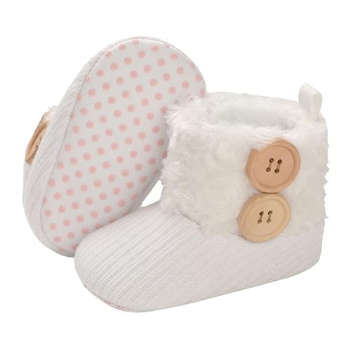 Aisprts Unisex Baby Winterschuhe,Neugeborenen Baumwoll Baby Mädchen Jungen boots Stiefel Sock mit Fleece Futter Rutschfest Wärme Babyschuhe 12-18 Monate,H2 von Aisprts
