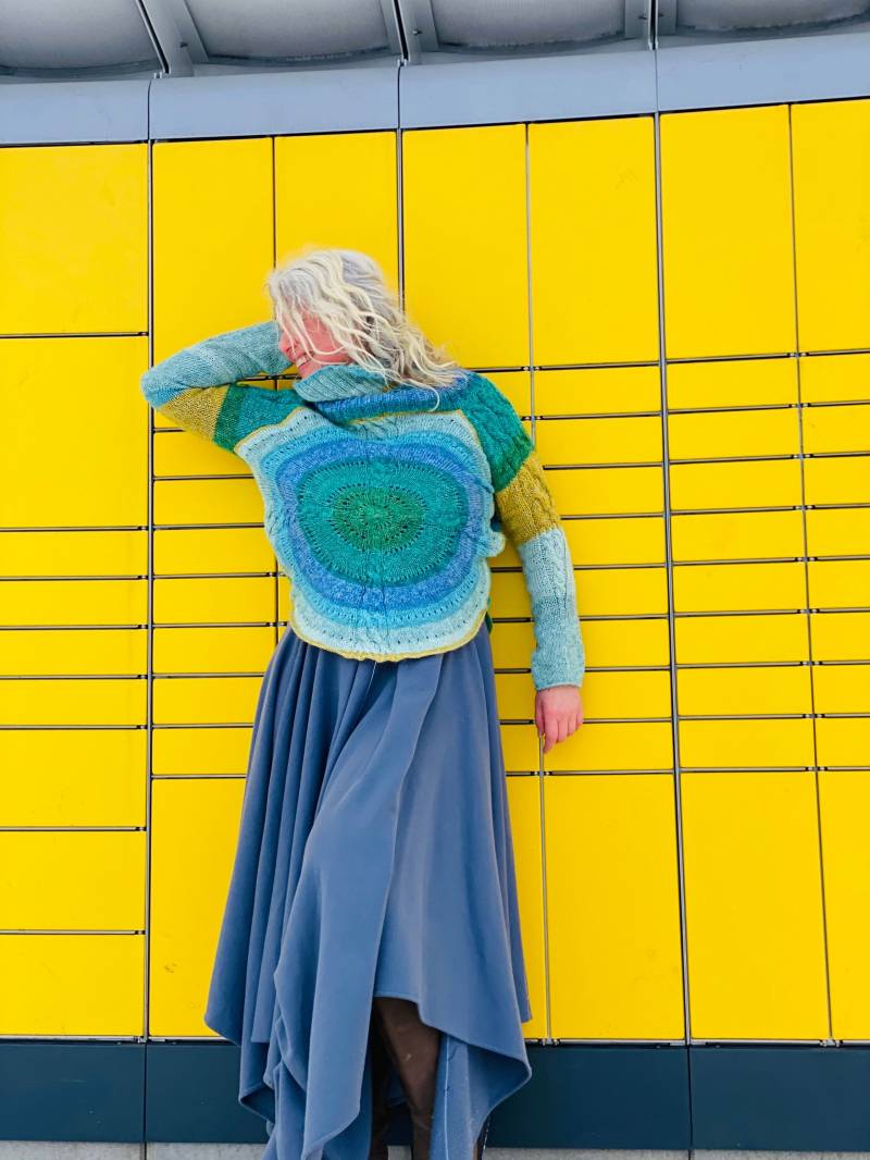 Mandala Alpaka Handstricken Pullover Aiste Anaite Kleidung ~ Jamper Für Frauen Gemütliche Farben Handgemacht von AisteAnaite