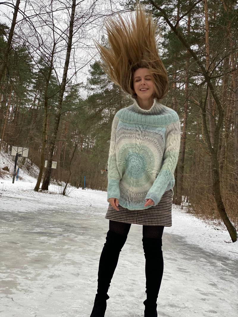 Einzigartiges Mandala Muster ~ Handgestrickte Pullover Tunika Gemütliche Kleidung Jamper Aiste Anaite von AisteAnaite
