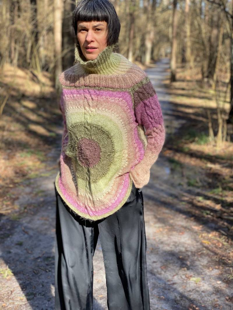 Einzigartiges Mandala Muster ~ Handgestrickte Pullover Tunika Gemütliche Kleidung Jamper Aiste Anaite von AisteAnaite