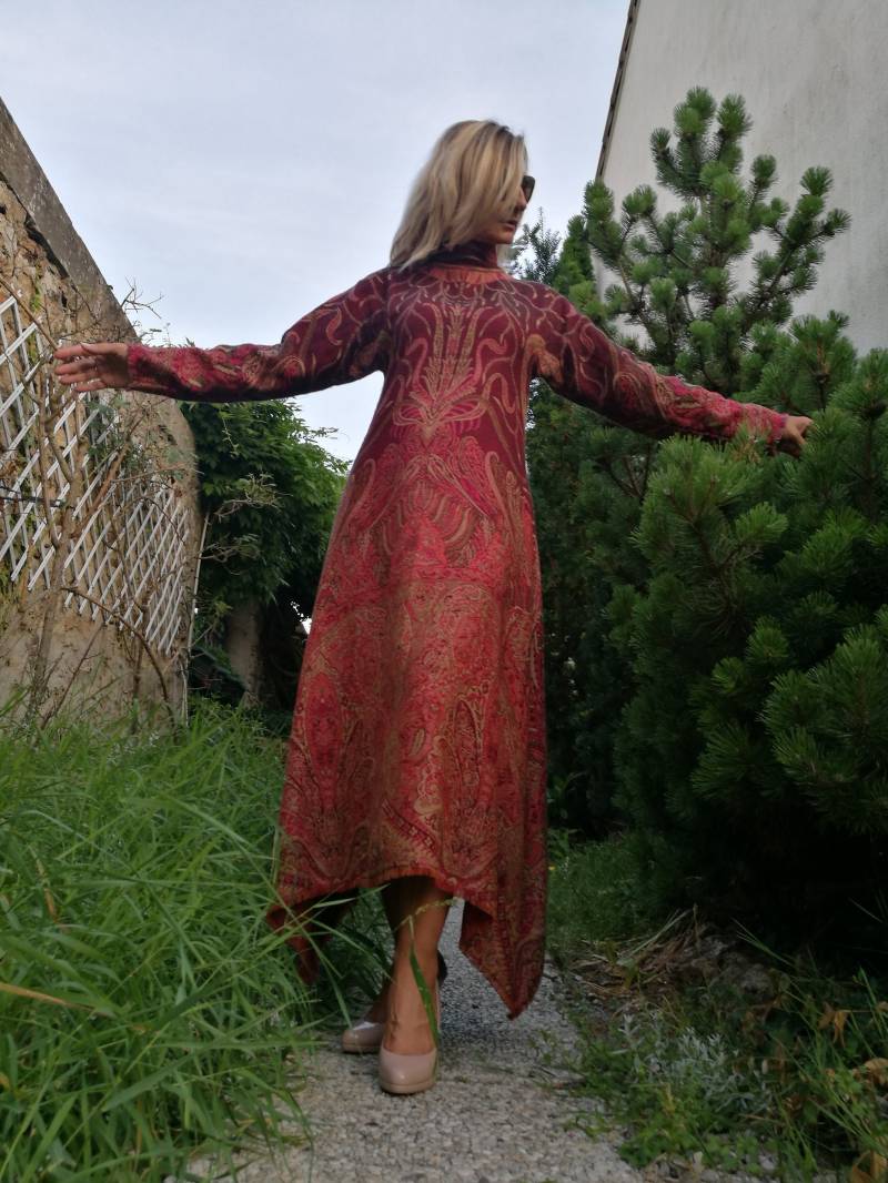 Langarm Kleid/Einzigartiges Wendbares Frauen Tunika Boho Für Oversized Herbst Winter Frühling von AisteAnaite