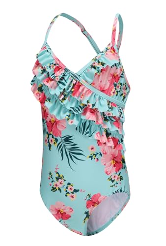 Aisyee Badeanzug Mädchen Einteiliger Kinder Bademode Schnell Trocknend Mädchen Schwimmanzug 146 152/11-12 Jahre von Aisyee