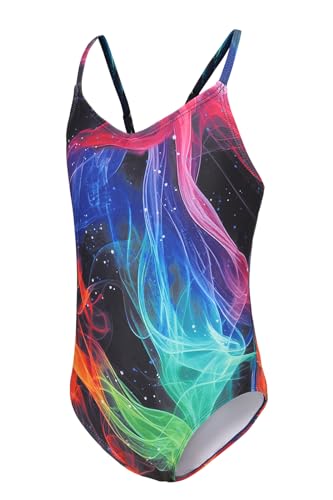 Aisyee Badeanzug Mädchen Kinder Einteiler Schwimmanzug Teenager Mädchen Bademode 122 128/7-8 Jahre von Aisyee