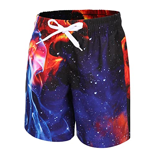 Aisyee Badeshorts Jungen Badehose Schnell Trocknende Boardshorts Hawaii Kinder Strand Shorts 146 152/11-12 Jahre von Aisyee