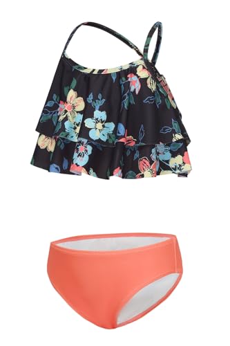 Aisyee Bikini Mädchen Badeanzug Teenager Kinder Zweiteiliger Bademode Rüschen Floral Mädchen Badebekleidung 146 152/11-12 Jahre von Aisyee