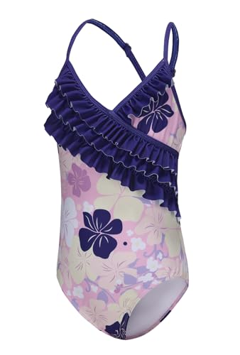 Aisyee Mädchen Badeanzug Kinder Einteiliger Rüschen Bademode Strand Schnell Trocknend Mädchen Schwimmanzug 146 152/11-12 Jahre von Aisyee