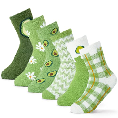 Aisyee Warme Socken Damen Dicke Socken Flauschige Wintersocken Damen Thermosocken 35-38 39 40 Einheitsgröße von Aisyee