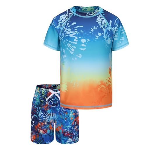Badeanzug Jungen UV Schwimmshirt Jungen Zweiteilig Kurzarm Badeshirt Kinder Boardshorts UV Shutz Jungen Badeset 122 128/7-8 Jahre Badeanzug Jungen UV Schwimmshirt Jungen Zweiteilig Kurzarm Badeshirt Kinder Boardshorts UV Shutz Jungen Badeset 122 128/7-8 Jahre von Aisyee