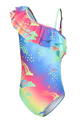 Badeanzug Mädchen Kinder Einteiliger Rüschen Bademode Mädchen Schwimmanzug 158 164/15-16 Jahre von Aisyee