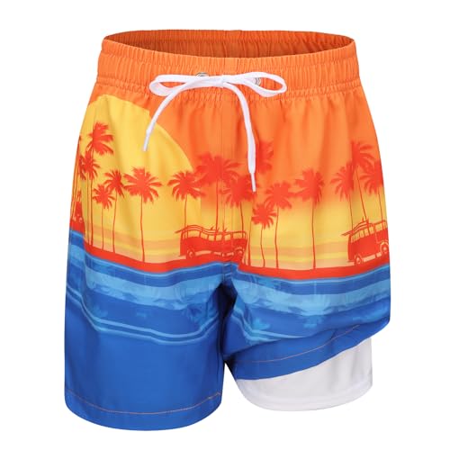 Badehose Kinder Jungen Badeshorts Kompression Innenhose Boardshorts Hawaii Strand Shorts 158 164/15-16 Jahre von Aisyee